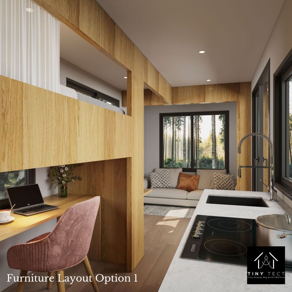 Magnolia Nido Tiny House Model Layout Option 1